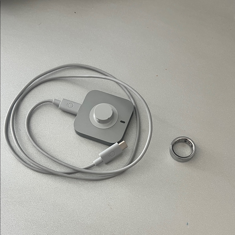 Oura Ring- Size 8 in silver
